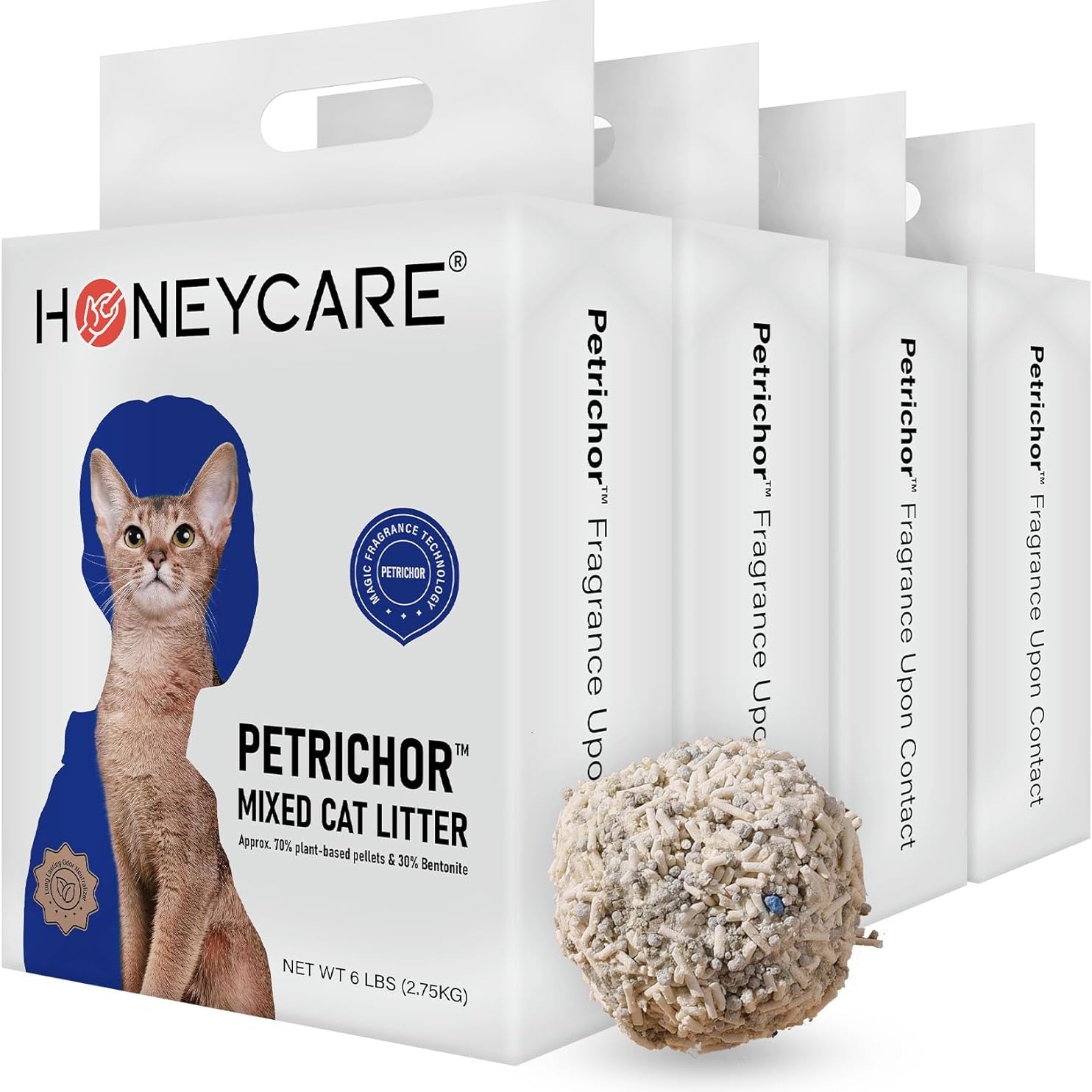 HoneyCare® Petrichor Tofu Plant-Based Mixed Cat Litter Pellets