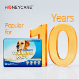 HoneyCare All-Absorb, X-Large  Dog and Puppy Training Pads, Ultra Absorbent and Odor Eliminating, Leak-Proof 5-Layer Potty Training Pads with Quick-Dry Surface, Blue 28" x 34 inch 40ct (2 Packs)
