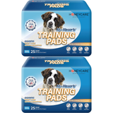 HoneyCare Gigantic All-Absorb  Dog and Puppy Training Pads, XXXL Dog Incontinence Training Pads, Made in The USA Dog Pee Pads, XXXL, 28x44 inch, 25ct (2 Packs)