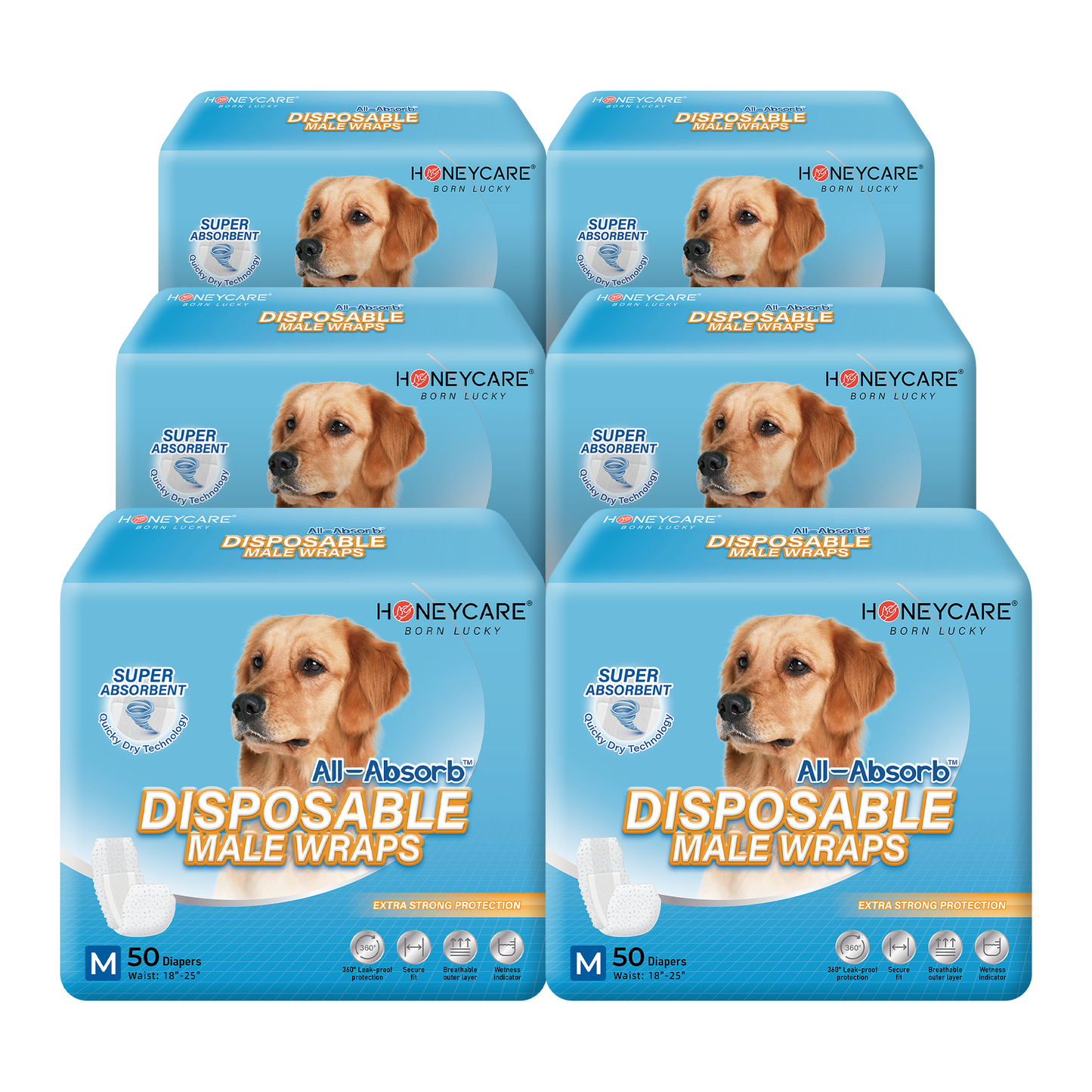 300 Count Male Dog Wrap for Puppy Guardian