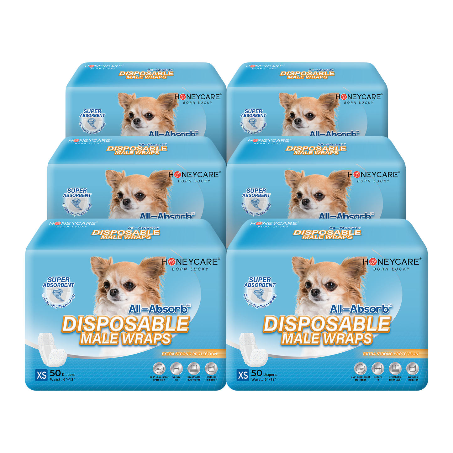 300 Count Male Dog Wrap for Puppy Guardian