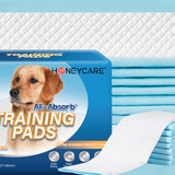HoneyCare All-Absorb, X-Large  Dog and Puppy Training Pads, Ultra Absorbent and Odor Eliminating, Leak-Proof 5-Layer Potty Training Pads with Quick-Dry Surface, Blue 28" x 34 inch 40ct (2 Packs)