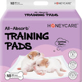 HONEY CARE All-Absorb Training Pads for New Born Puppies I Ultra Soft Surface Like Baby Diapers I Super Absorbent Puppy Pads I Super Soft Puppy Pee Pads I 17.5" by 23.5", 80 Count (2packs)