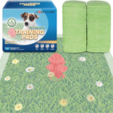 HONEY CARE Dog Training Pads with Grassfield & Fire Hydrant Printing丨Eliminating Urine Odor Puppy Pads 丨 Premium Dog Pee Pads (100 Count, 22x23 inch 2packs)