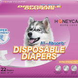 Female Dog Diapers Medium（15-23 inches 2packs）