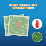 Dog and Puppy Training Pads with Printed Grass