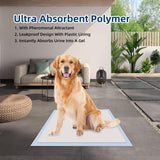 HoneyCare New Born All-Absorb, Small  Dog and Puppy Training Pads, Ultra Absorbent and Odor Eliminating, Leak-Proof 5-Layer Potty Training Pads with Quick-Dry Surface, Blue Extra Small 17.5 x 23.5 inch, 120ct (2 Packs)