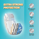HoneyCare Printed All Absorb Petrichor Male Dog Wrap, Fresh Scent Disposable Diapers, Extra Small, 100ct (2 Packs)