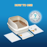 Honey Care All-Absorb Cat Litter Pad Refills for Litter Box, 17.7x11.8, 50 Count (2Packs)