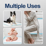 HoneyCare All-Absorb, X-Large  Dog and Puppy Training Pads, Ultra Absorbent and Odor Eliminating, Leak-Proof 5-Layer Potty Training Pads with Quick-Dry Surface, Blue 28" x 34 inch 40ct (2 Packs)