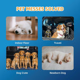 HONEY CARE Dog Training Pads with Grassfield & Fire Hydrant Printing丨Eliminating Urine Odor Puppy Pads 丨 Premium Dog Pee Pads (100 Count, 22x23 inch 2packs)