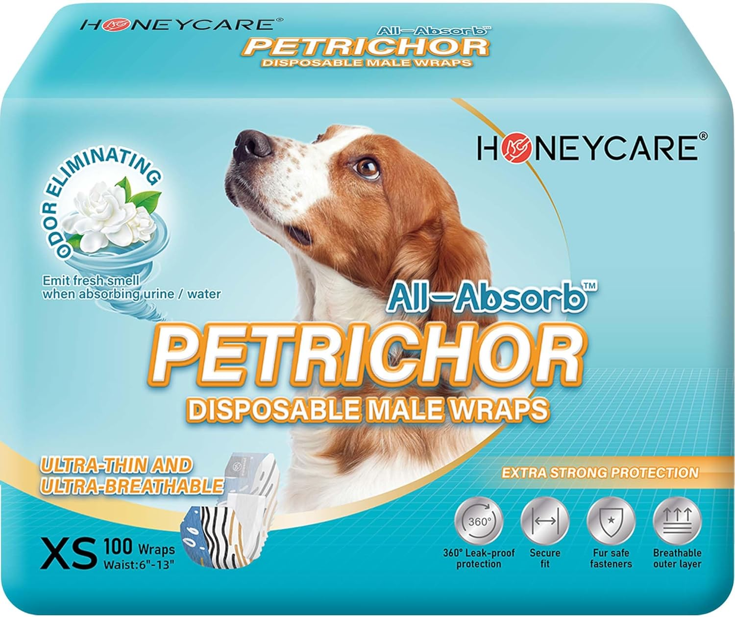 HoneyCare Petrichor Male Dog Wrap