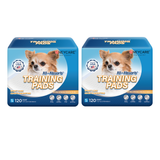 HoneyCare New Born All-Absorb, Small  Dog and Puppy Training Pads, Ultra Absorbent and Odor Eliminating, Leak-Proof 5-Layer Potty Training Pads with Quick-Dry Surface, Blue Extra Small 17.5 x 23.5 inch, 120ct (2 Packs)
