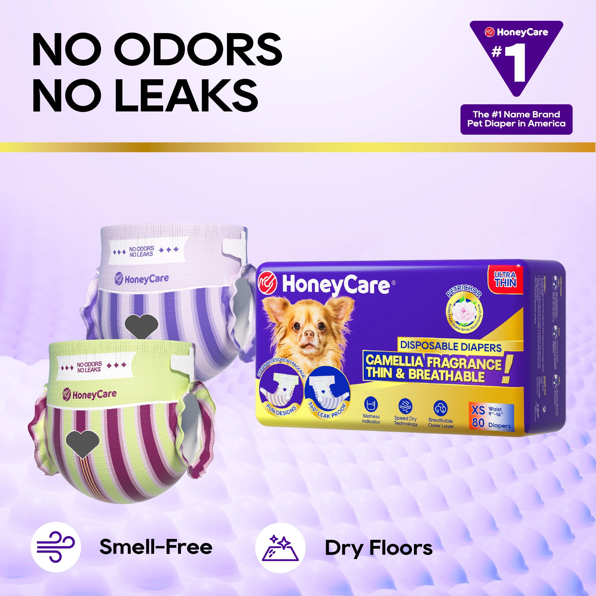 HoneyCare®  Petrichor （Camellia Fragrance）Female Dog Diaper