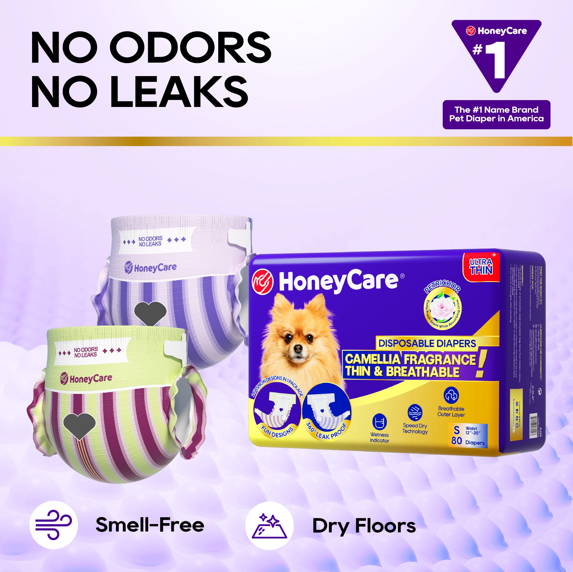 HoneyCare®  Petrichor （Camellia Fragrance）Female Dog Diaper