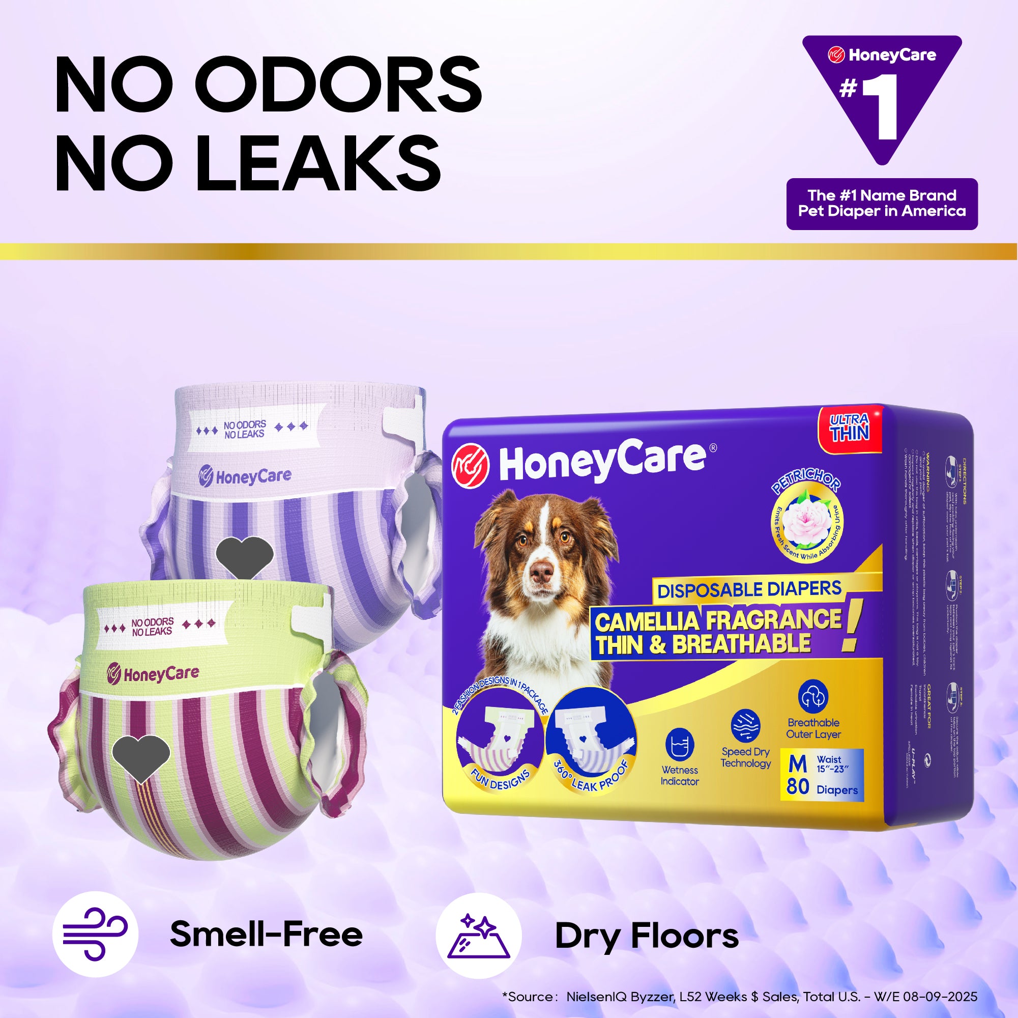 HoneyCare®  Petrichor （Camellia Fragrance）Female Dog Diaper