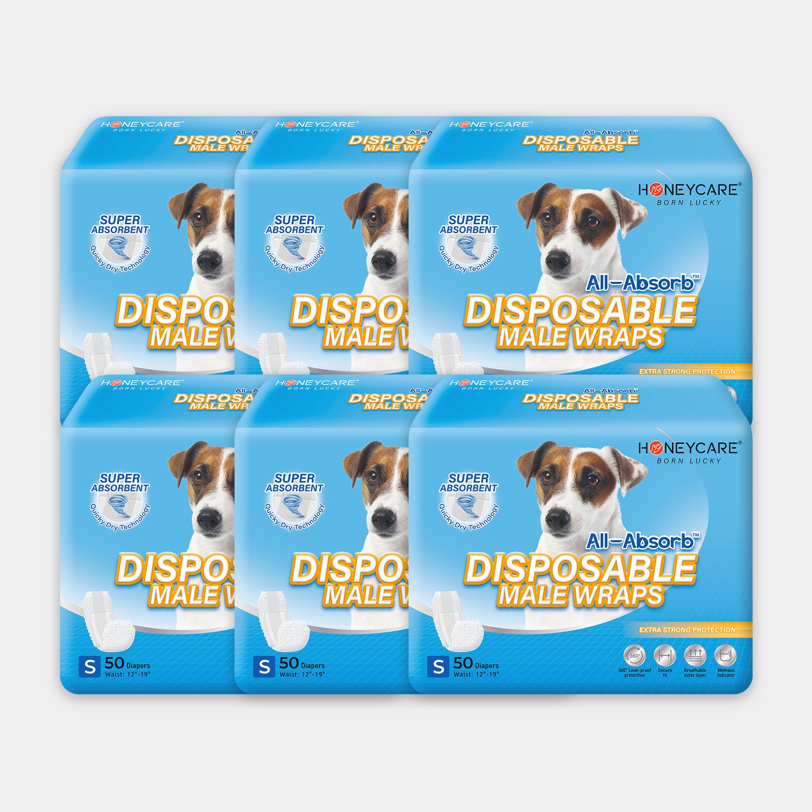 HoneyCare Disposable Male Dog Wrap