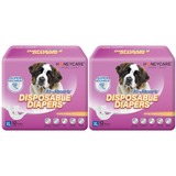 Female Dog Diapers XL（21-31 inches 2packs）