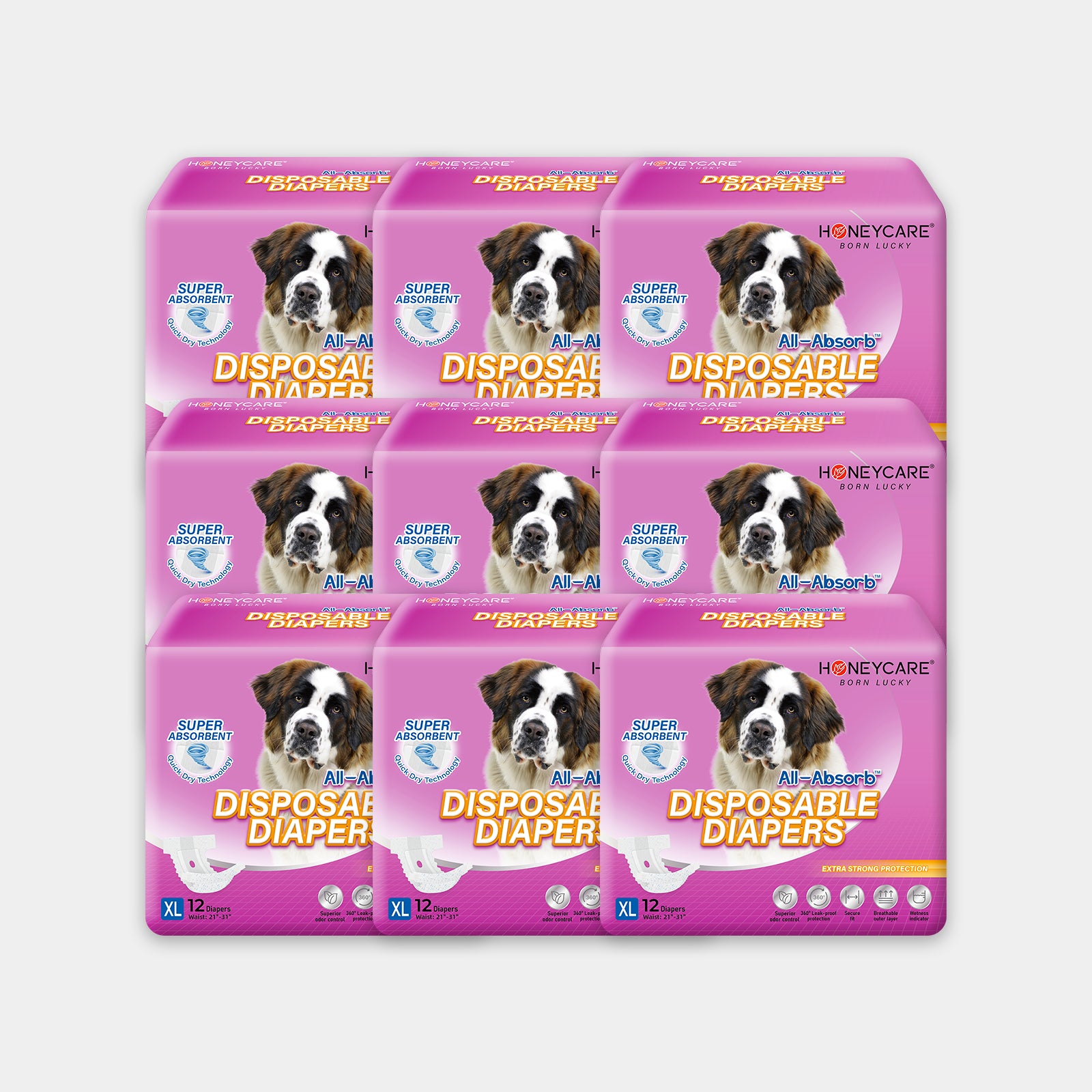 HoneyCare Female Disposable Dog Diapers