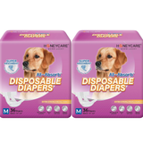 Female Dog Diapers Large Size（18-27 inches 2packs ）