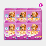 HoneyCare® Female Disposable Dog Diapers（6 Pack）
