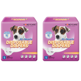 Female Dog Diapers Small（12-20 inches 2packs）