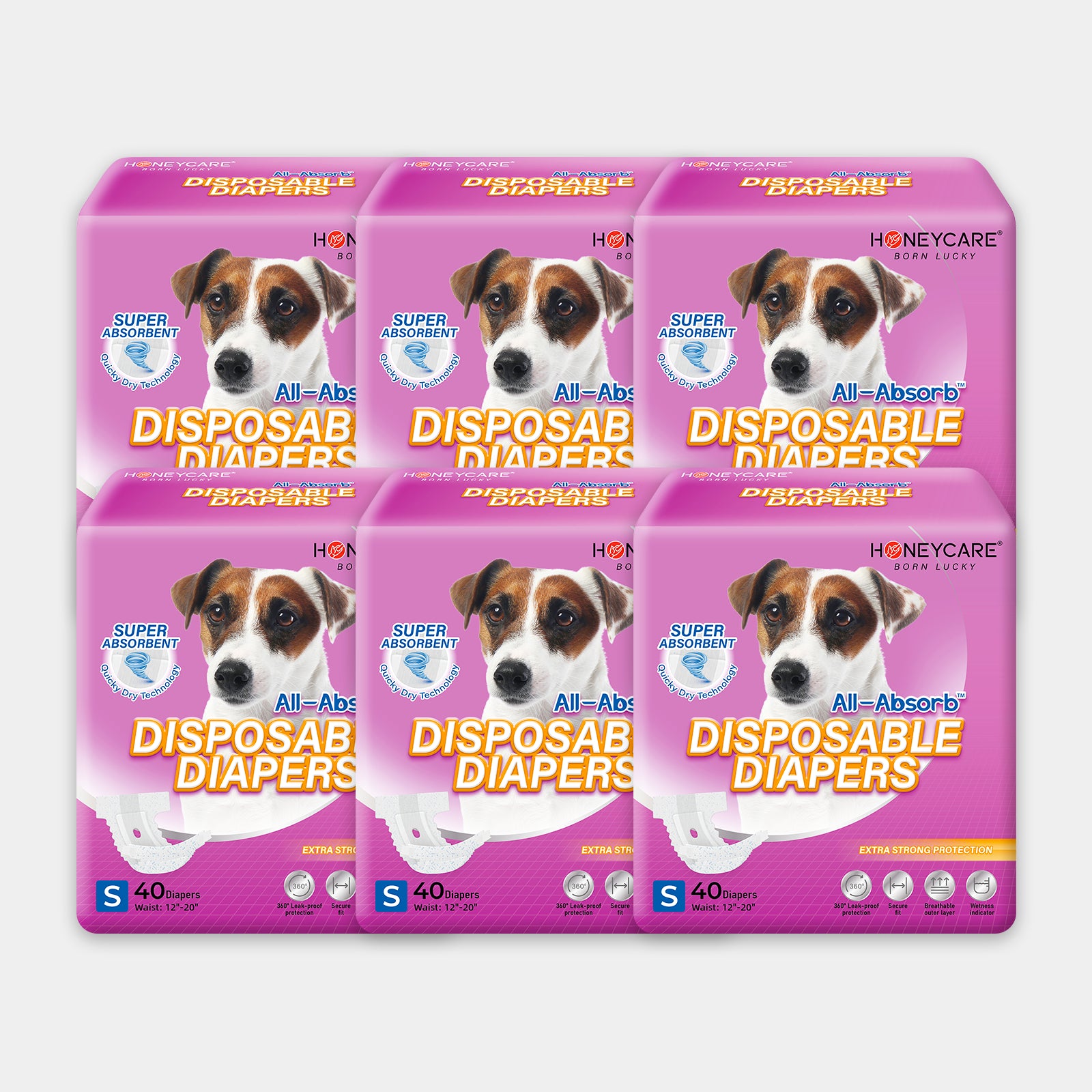 HoneyCare Female Disposable Dog Diapers