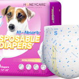 Female Dog Diapers Small（12-20 inches 2packs）