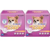 Female Dog Diapers Extra Small（9-16 inches 2packs）