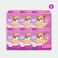 HoneyCare® Female Disposable Dog Diapers（6 Pack）