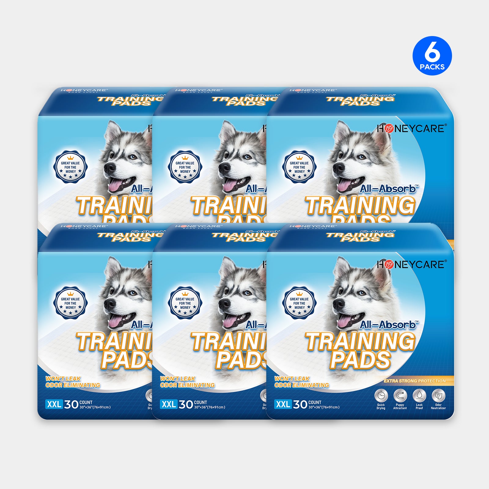 HoneyCare® Dog and Puppy Training Pads