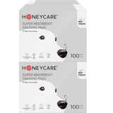 HoneyCare Magic Funnel All-Absorb Dog Puppy Potty Training Pads, 5-Layer Leak-Proof Ultra Absorb Eliminating Urine Odor Pet Pee Pad, 22x23 inch, 100ct (2 Packs)