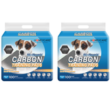HoneyCare Carbon All-Absorb Puppy Training Pads Absorb Eliminating Urine Odor, Ultra Charcoal Dog Pee Pad, 22x23 inch, 100ct (2 Packs)