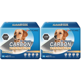 HoneyCare Carbon All-Absorb Puppy Training Pads Dog Potty Pads Absorb Eliminating Urine Odor, Jumbo-Size Charcoal Puppy Pee Pad XL 28x34 inch, 40ct (2 Packs)