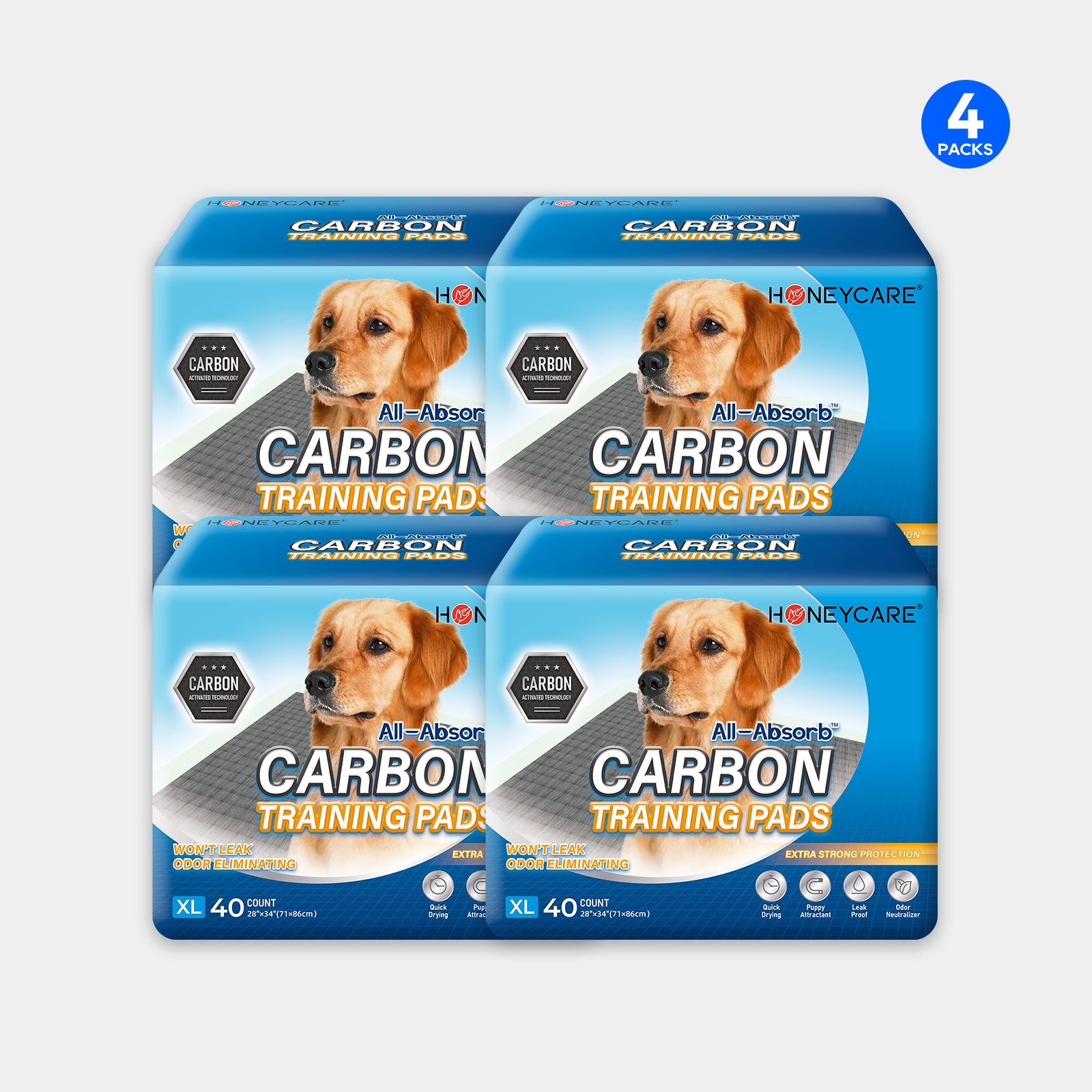 HoneyCare® Dog Carbon Adsorption Training Pads