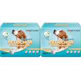 HoneyCare Printed All Absorb Petrichor Male Dog Wrap, Fresh Scent Disposable Diapers, Extra Small, 100ct (2 Packs)