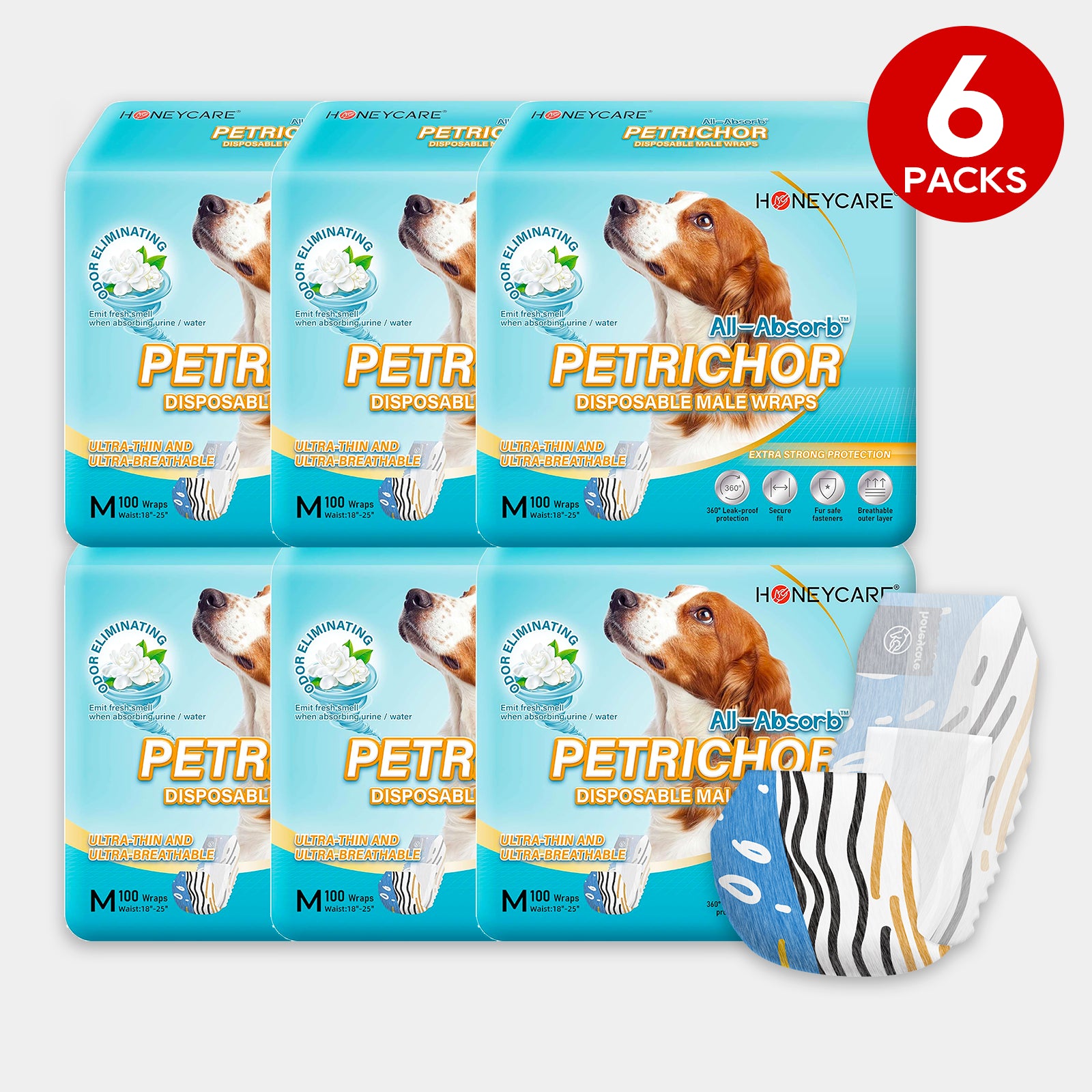 HoneyCare Petrichor Male Dog Wrap