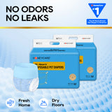 HoneyCare® All Absorb Disposable Female Pet Diapers（6 Pack）