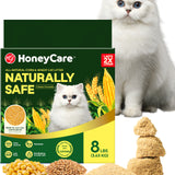 HONEY CARE All-Natural Corn & Wheat Clumping Cat Litter