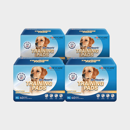 28" x 34" X-Large Dog Training Pads, 4 Packs, 160 Count
