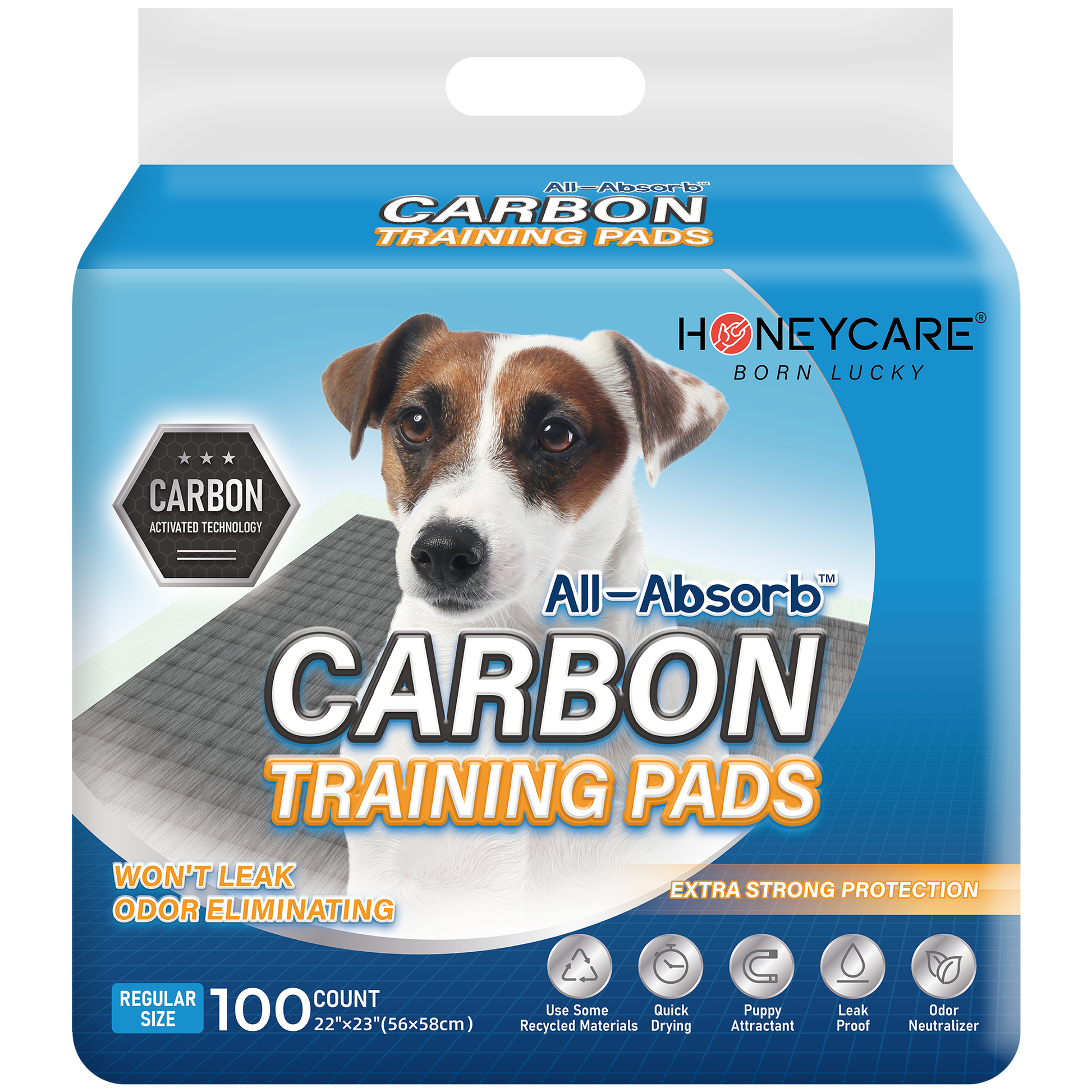 Carbon top puppy pads