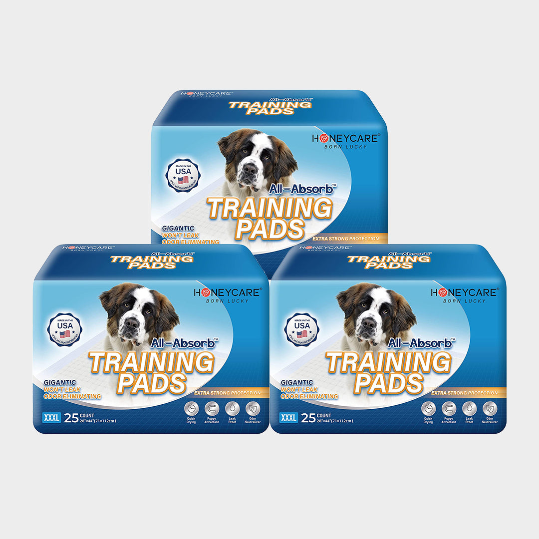 28"x44" Gigantic XXXL Dog and Puppy Training Pads,3 Packs,75 Counts