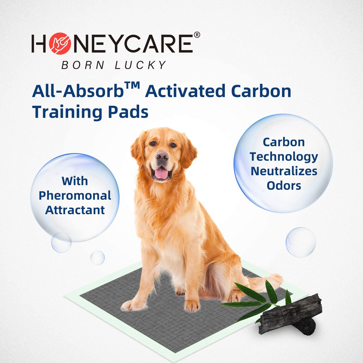 Carbon clearance pee pads