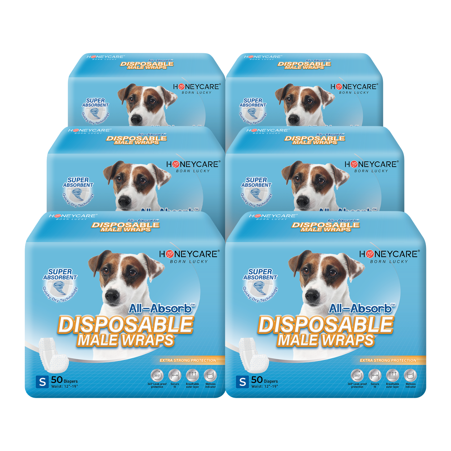 300 Count Male Dog Wrap for Puppy Guardian
