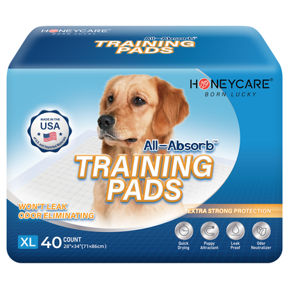 28" x 34" X-Large Dog Training Pads, 4 Packs, 160 Count