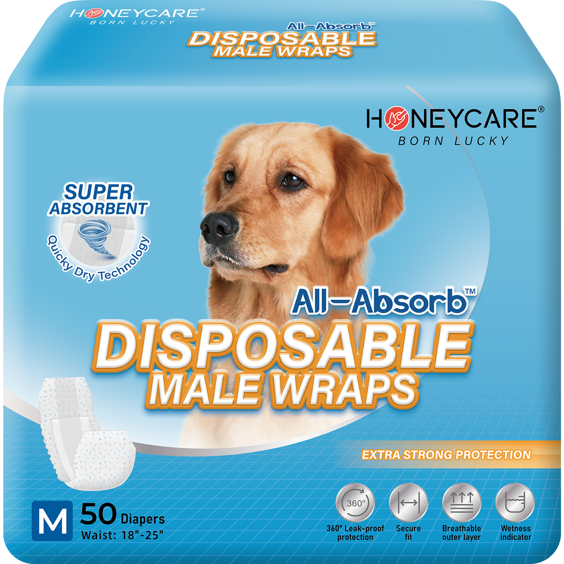 Whole Case Male Dog Wrap for Puppy Guardian Honeycarepets