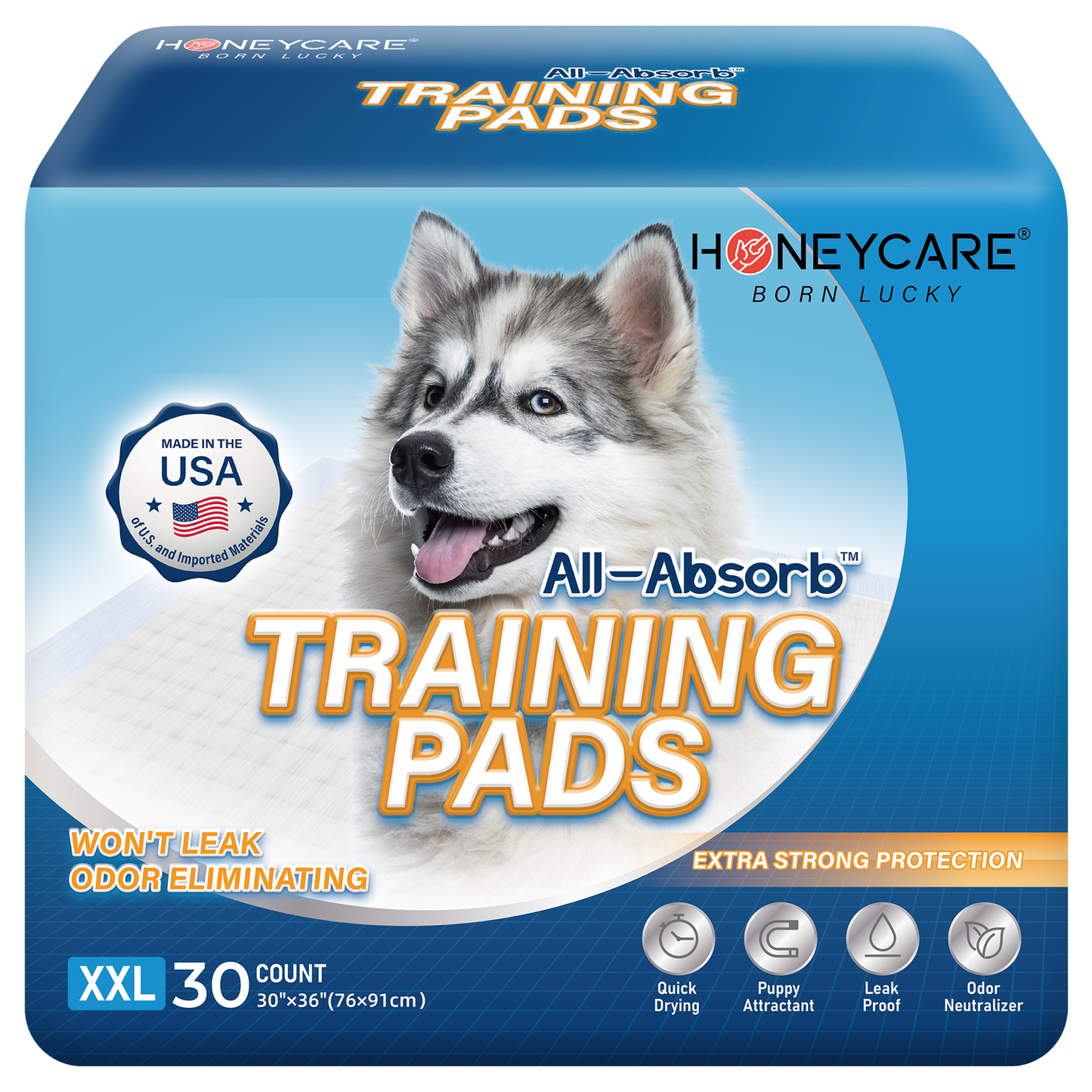 30"x36" XXL Dog and Puppy Training Pads, 6 Packs, 180 Count